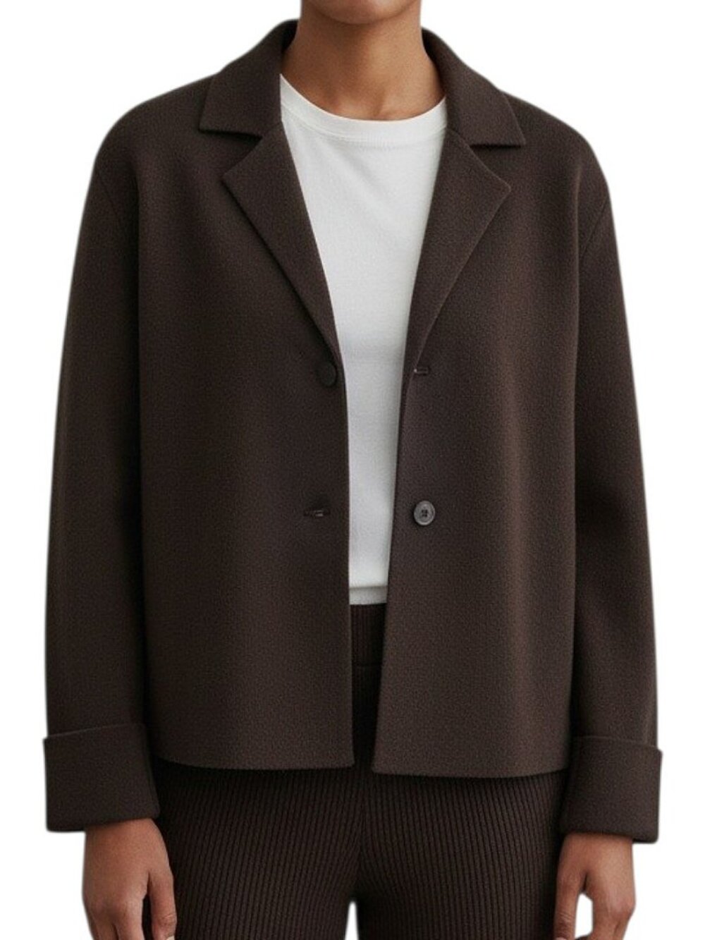 Anthropologie NWT Sweater Blazer Jacket Black Cotton/Wool Office/Work/Career - M
